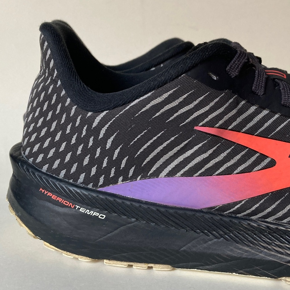 Brooks Hyperion Tempo Black Coral Purple Sneakers 11.5 No Insoles - Picture 10 of 16